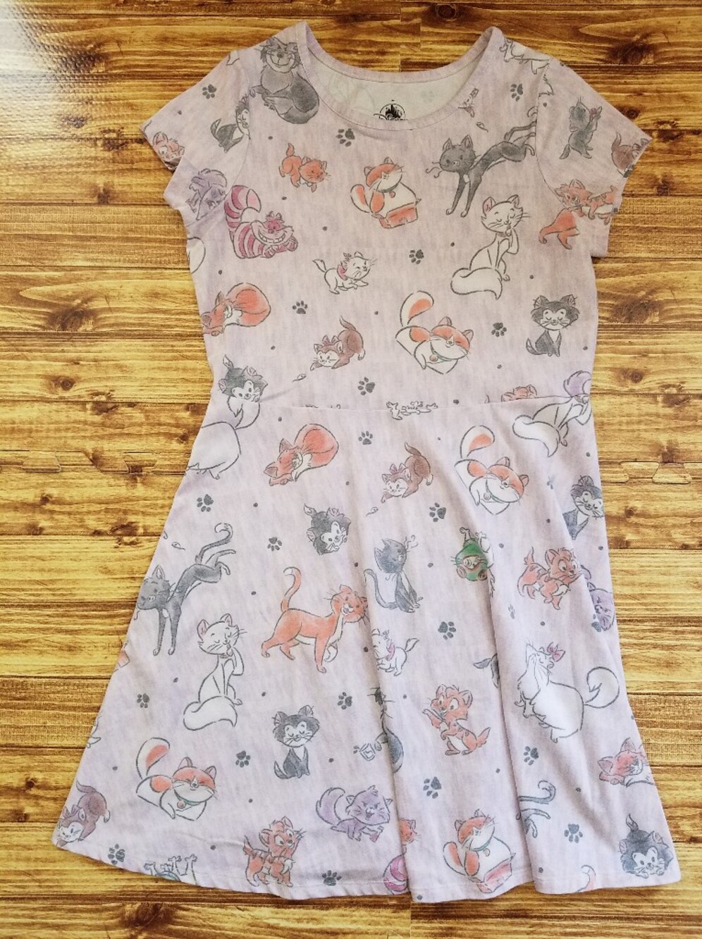 Disney Parks Cats Collection Skater Dress Girls XL Purple/Pink Yzma Marie Dinah